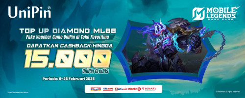 Buruan Top Up Diamond MLBB di Toko Favoritmu, Dapatkan Bonus hingga 15.000 UniPin Credits dengan Promo Spesial MLBB!
